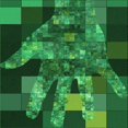 thumbnail image 1 of Ahgly Tapis d'Intérieur Lavable en Machine Carré Vert Émeraude Profond, 4 Pieds Carré, 1 of 7