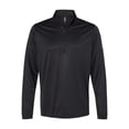 thumbnail image 2 of Adidas Mens Lightweight Quarter-Zip Pullover, 3XL, Black, 2 of 2