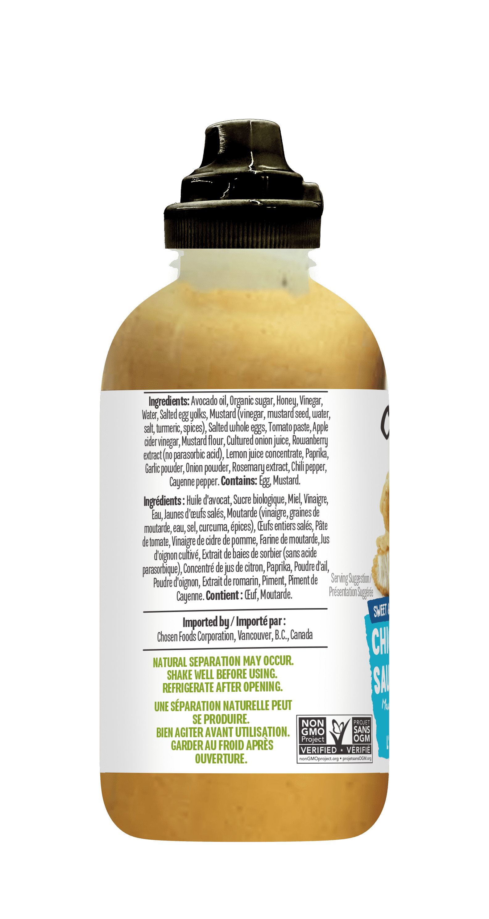 Douce Et Audacieuse Sauce A Poulet de Chosen Foods 266 ml