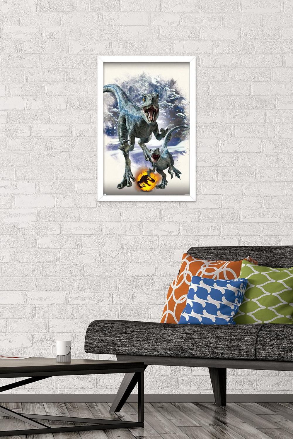 Jurassic World: Dominion - Blue and Beta Focal Wall Poster, 14.725" x 22.375" Framed