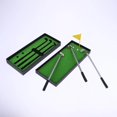 thumbnail image 1 of Baohd Golf Pen Set Mini Desktop Golf Game Putting Green Flag Ballpoint Pens Yellow, 1 of 9