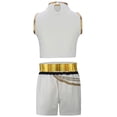thumbnail image 3 of 3PC Girls Rock Star Stage Costume Halloween Jacket T-Shirt Shorts Set, Size 7-8Y, 3 of 6