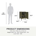 thumbnail image 2 of Systembuild Evolution Mission District 3 Door Locker Style Metal Shoe Storage Cabinet, Black, 2 of 8