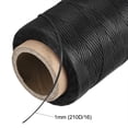 thumbnail image 4 of Unique Bargains 186 Yards 210D/1mm Leather Sewing Thread Polyester Waxed Cord, Black, 4 of 5