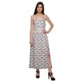 thumbnail image 3 of Moomaya Printed Sleeveless Adjustable Spaghetti Strap Long Dress For Women, 3 of 6