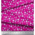 thumbnail image 2 of Soimoi Rayon Fabric Leaves & Magnolia Floral Fabric Prints By Yard 56 Inch Wide, 2 of 5
