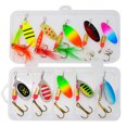 thumbnail image 1 of 3.5g Metal Rotating Lures with Hand-Cranked Adjustment: 10/30 Piece Kit for Bass & Trout – Lifelike Biothetic Design Bait Set with Storage Box (XLT-8), 1 of 5