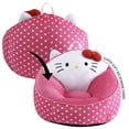 thumbnail image 4 of Hello Kitty Kids' Compressed Foam Bean Bag Chair, Pink, 4 of 7