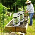 thumbnail image 2 of ziyahi Tree Shade Cover Sun Pillars And Zippers Garden Shade Cloth Easy To Install For Mini Vegetable black 1 with 4 spikes, 2 of 6