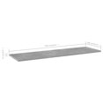 thumbnail image 5 of vidaXL Bookshelf Boards 8 pcs Concrete Grey 100x30x1.5 cm Engineered Wood, 5 of 5