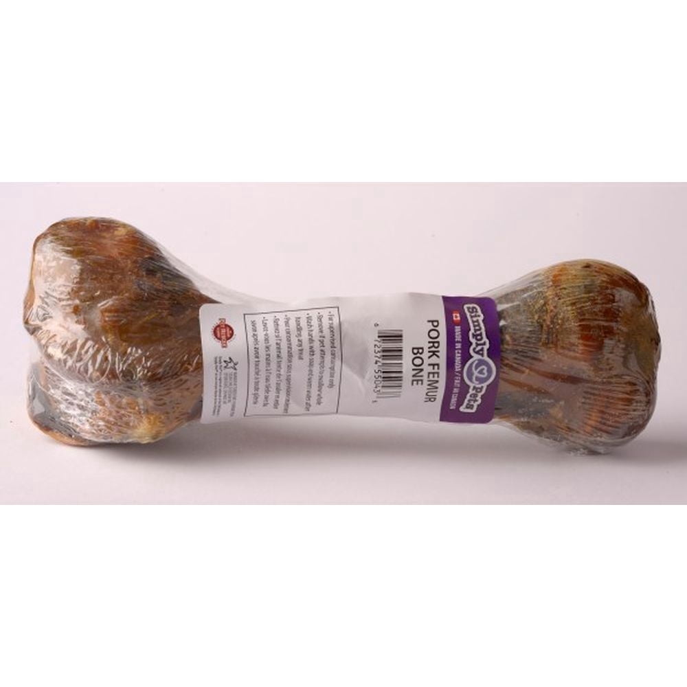 PRODUCT OF CANADA - Simply Pets Pork Femur Bone Dog Chew, 2 Pack