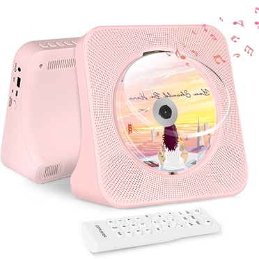 CD Player with Bluetooth 5.0, Portbale CD Player with Speakers, Desktop Home CD Player with USB, Timer, Remote Control, FM Radio, AUX