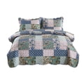 thumbnail image 1 of MarCielo Ensemble de Couvre-Lit Matelassé 3 Pcs Polyester Léger Format Grand Lit, 1 of 11