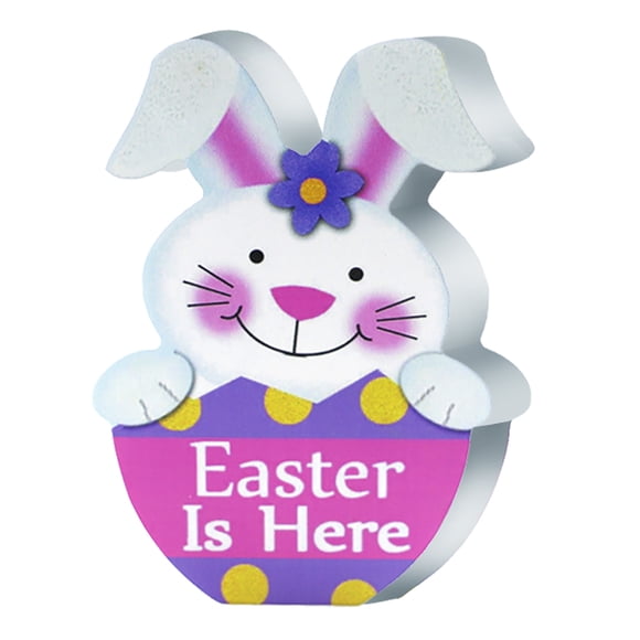 Portable Bluetooth and Wireless Speakers Easter Wooden Decorations Easter Wooden Party Scene Layout Decoration