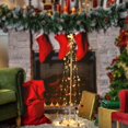 Yescom 3ft Christmas Cone Tree Battery LED Copper Wire Lights with ...