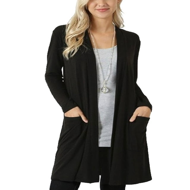 Pantalons à Manches Longues pour Femmes et Vestes devant Ouvertes Uni