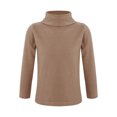 thumbnail image 2 of Yeahdor Chandails Thermiques à Manches Longues pour Garçon Fille, Doublés en Molleton, Couche de Base de Compression, T-Shirts à Col Rond, T-Shirts Doux, Café 140, 2 of 7