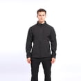 thumbnail image 1 of LSLJS Outdoor Skin Soft Warm Fleece Sports Stand-up Collar Men's Jacket( Black, M), 1 of 9