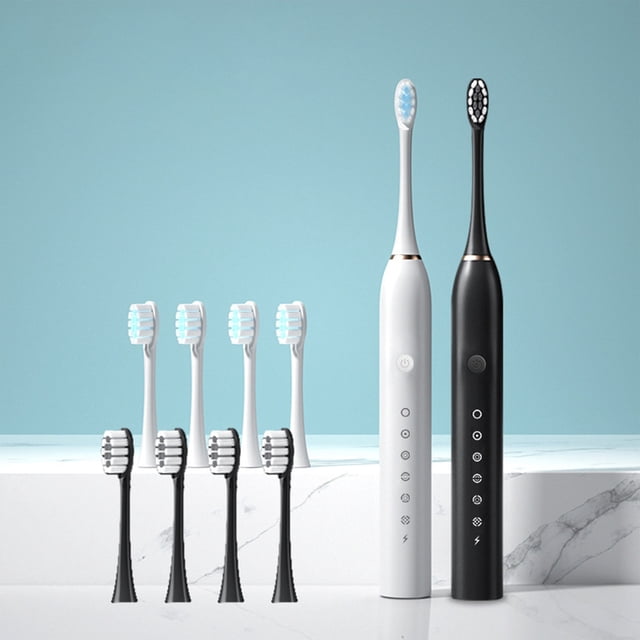SSZMDLB Electric Toothbrush, Toothbrush, Electric Rechargeable Toothbrush Couple Set with Brush Heads, Multiple Speed Modes with Soft Bristles, Automatic Timer Toothbrush for Oral Care