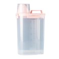 thumbnail image 1 of Milaget Barrel Grain Storage Damp Sealed Box Food Storage Bucket with Measuring pink large, 1 of 8