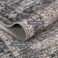 thumbnail image 4 of HOMERRY Washable 9' x 12' Modern Area Rug for Living Room Vintage Floral Print Indoor Washable Neutral Carpet, Green, 4 of 5