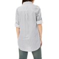 thumbnail image 3 of INSPIRE CHIC Chemise à Col à Revers pour Femme, Boutonnée, Manches Longues Retroussables, 3 of 5