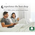 thumbnail image 4 of California Design Den Sheet Sets, Natural 100% Cotton Sheets, Soft Luxury 400 Thread Count Sateen Bedding Sheets Set, Deep Pocket Cooling Sheets, 4 of 5