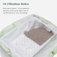 thumbnail image 3 of 7PCS Cat Litter Box Liners 76 Filtration Holes Convenient Durable Large Drawstring Kitty Litter Pan, 3 of 8