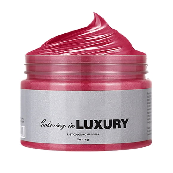 Makeup April Deals｜Hair Coloring Products Disposable Colorful Styling Dyeing Wax #03 Burgundy Natural Instant Hair Wax Color Diy Hair Clay Suitable for Children Boys and Girls Gothi