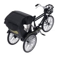 thumbnail image 4 of Modèle de Rickshaw, Design Rétro Modèle de Rickshaw à 3 Roues Aspect Lustré pour Bar Noir,Vert, 4 of 8