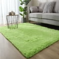 thumbnail image 1 of Round Velvet Area Rug with Non-Slip Bottom, 80x200cm Soft Floor Mat for Bedroom or Living Room, Home Decor Carpet, 1 of 2
