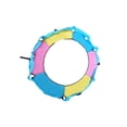 thumbnail image 2 of braveheart Housse de Ressort de Trampoline Résistante aux Déchirures Épaisse Cadre Résistant à l'Eau Coussinet Rond Jaune Bleu Rose 1,4 m, 2 of 6
