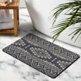 thumbnail image 4 of Upgrade Your Bathroom with our 20x32in Bath Rug Runner - Non-Slip, Tribal Style, Luxury Microfiber Bathroom Rugs. Perfect for Tub and Shower, Machine-Washable for Easy Maintenance!, 4 of 5