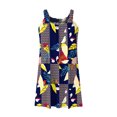 thumbnail image 4 of Pompotops Robe de Plage pour Femme, Paréo de Bikini, Tenue de Plage, Décontractée, Vacances, Courte, d'Été, Dos Nu, 4 of 5