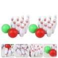 thumbnail image 4 of 2 Ensembles de Mini Boules de Quilles Modèle Boules de Quilles Simulées Accessoire Mini Maison, 4 of 8
