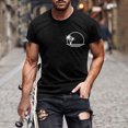 thumbnail image 1 of Mefallenssiah Hommes Hauts, Hommes de Dégagement Imprimer Manches Courtes Col Rond T-Shirt Mode Décontracté Manches Courtes, 1 of 1