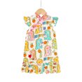 thumbnail image 1 of Qudderr Robe d'Été pour Filles Enfants Chinois Qipao Sans Manches Cheongsam Robe Princesse Fête d'Anniversaire pour 1-6 Ans, 1 of 9