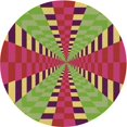 thumbnail image 1 of Ahgly Company Machine Washable Indoor Round Transitional Pistachio Green Area Rugs, 8' Round, 1 of 7