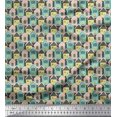 thumbnail image 1 of Soimoi Gray Moss Georgette Fabric House Architectural Printed Fabric 1 Yard 42 Inch Wide, 1 of 5