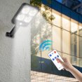 thumbnail image 2 of Renjiang Solar Lights for Outside, Led Solar Wall Light Motion Sensor with Remote Control, 3 Modes Solar Flood Lights Lamp Outdoor for Yard, Garden, Path, Parking, 2 of 8
