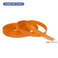 thumbnail image 2 of Uxcell Grosgrain Ribbons with White Dots Ribbon Bow Decoration Crafts Gift Wrapping Wedding Orange 10 Yards 3/8 Inch, 2 of 7