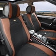 thumbnail image 1 of Ultra Comfort High Grade Leather Seat Covers For Car Truck SUV Van - Front Set, 1 of 4