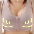 thumbnail image 2 of Timegard Front Closure Bras for Women Button Full Coverage High Support Breathable Comfort Wireless Bras, 2 of 6