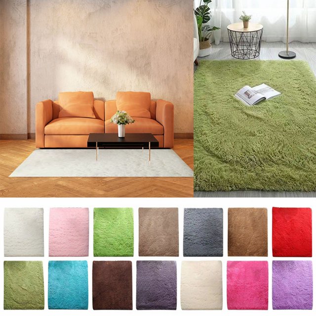 Microfiber Mat Machine Washable Rugs For Parlor Bedroom Fluffy Shaggy Bedside Floor Dorm Grey Area Rug Soft Gray Fuzzy Non Slip Indoor Room Carpet For Family Kitchen Aesthetic