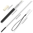 thumbnail image 3 of Telescopic Pointer Stick with Hand Lanyard, Teacher Pointer for Classroom, Presentation Pointers for Teachers, Hand Pointer Extendable Pointer Stick Retractable Pointer Pen Whiteboard Pointer (Black), 3 of 5