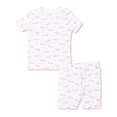 thumbnail image 1 of Girls Toddler Whale Wishes Print Short Pajamas Set-Pink-2, 1 of 1