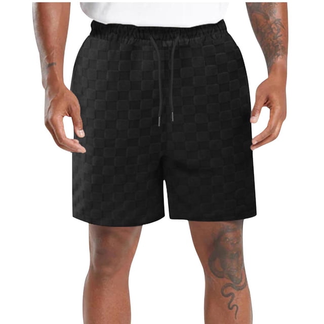 Diufon Men's Athletic Shorts Drawstring Waisted Outdoor Sport Shorts Spring Summer Hiking Shorts with Pockets