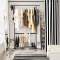 thumbnail image 2 of SONGMICS Industrial Style Clothes Garment Rack on Wheels, Double Hanging Rod Metal Clothing Rack, Heavy Duty Commercial Display, Black UHSR62BK, 2 of 5