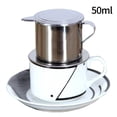 thumbnail image 1 of Vietnamese Stainless Steel Coffee Filter Cup Vietnamese Coffee Drip Pot 50Ml, 1 of 9