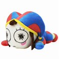 thumbnail image 1 of 17Inch Big Pomni Plush Clown Doll - Cartoon Circus Plush Toy, Adorable Slouching Design, 1 of 3